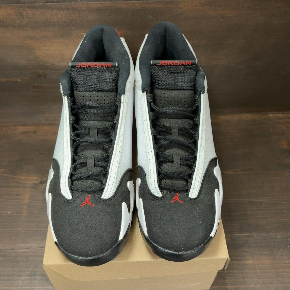 Jordan 14 Retro Black Toe (2024) Size 12.5 (Pre-Owned) - Image 3