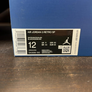 Jordan 3 Retro Fragment Size 12 (Pre-Owned)