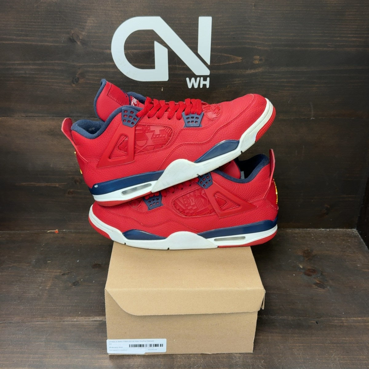 Jordan 4 Retro FIBA (2019) Size 13 (Pre-Owned) - front