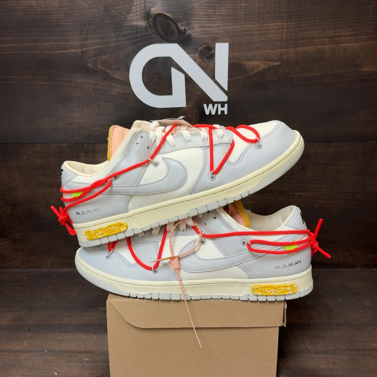 Nike Dunk Low Off-White Lot 6 Size 13 (Pre-Owned) - Image 1