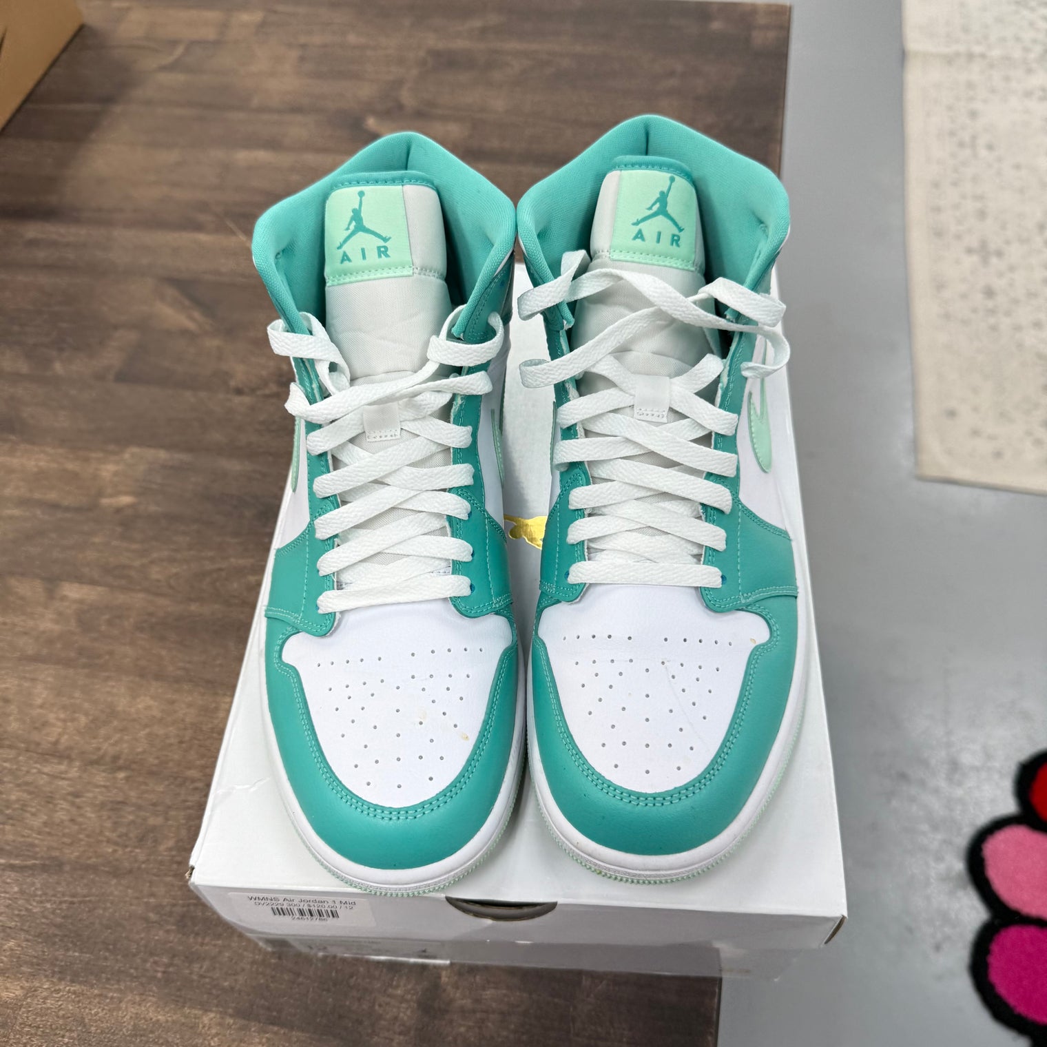 Washed Teal Jordan 1 Mid (W) (USED)