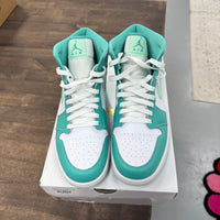 Washed Teal Jordan 1 Mid (W) (USED)