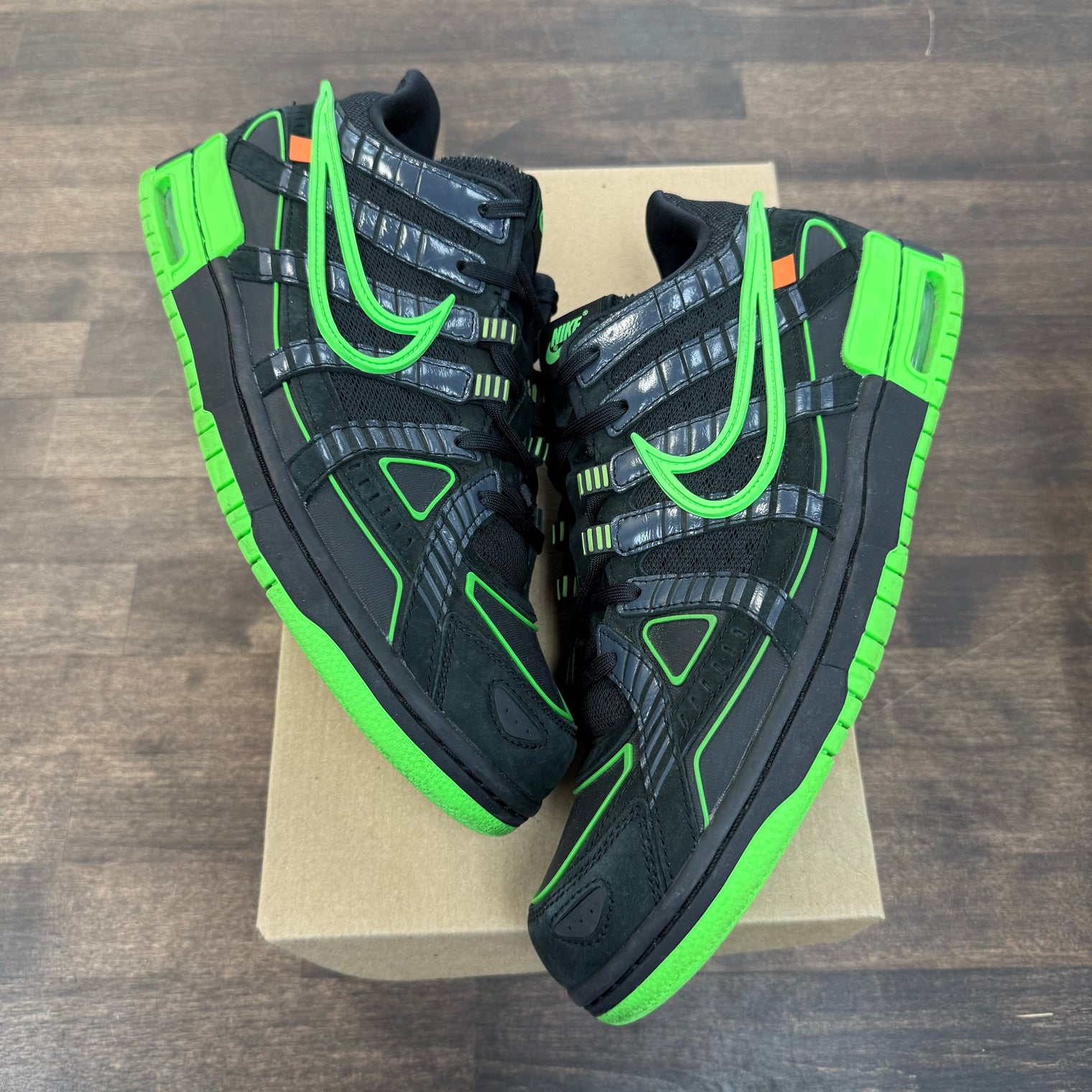 Green Strike Off-White Rubber Dunk Low (USED, No Box)