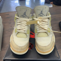 (W) Off-White Sail Jordan 4 (USED)