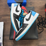 Jordan 1 Retro Low OG Black Dark Powder Blue - Image 1