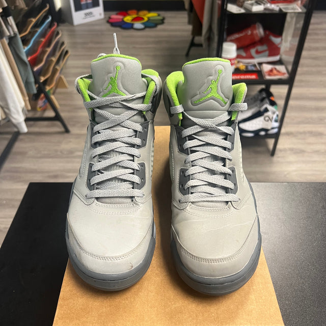Jordan 5 Retro Green Bean (USED,No Box)