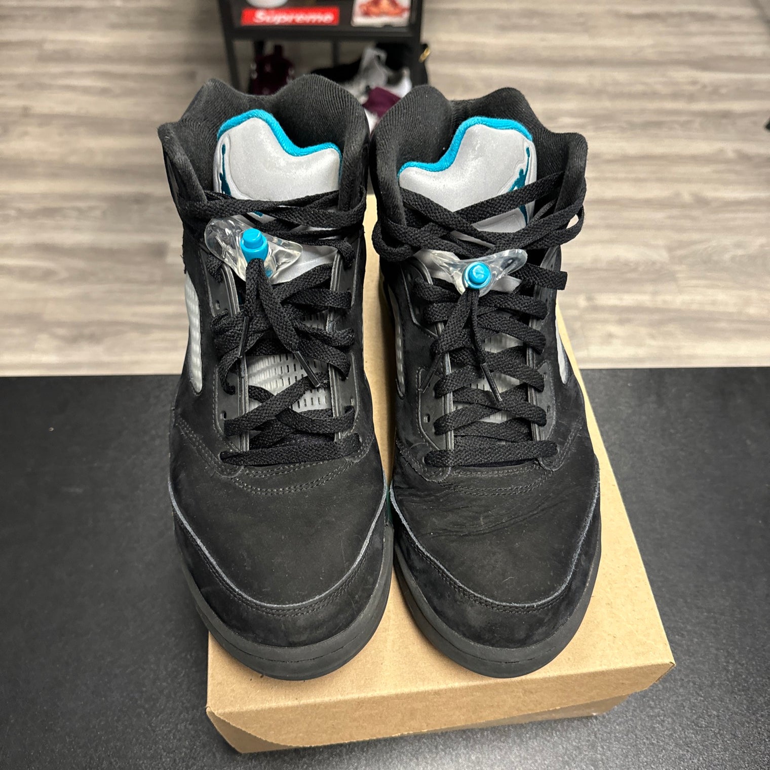 Aqua Jordan 5 (USED, no box)