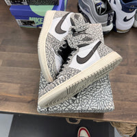 White Cement Jordan 1 Retro High OG (GS) (USED)