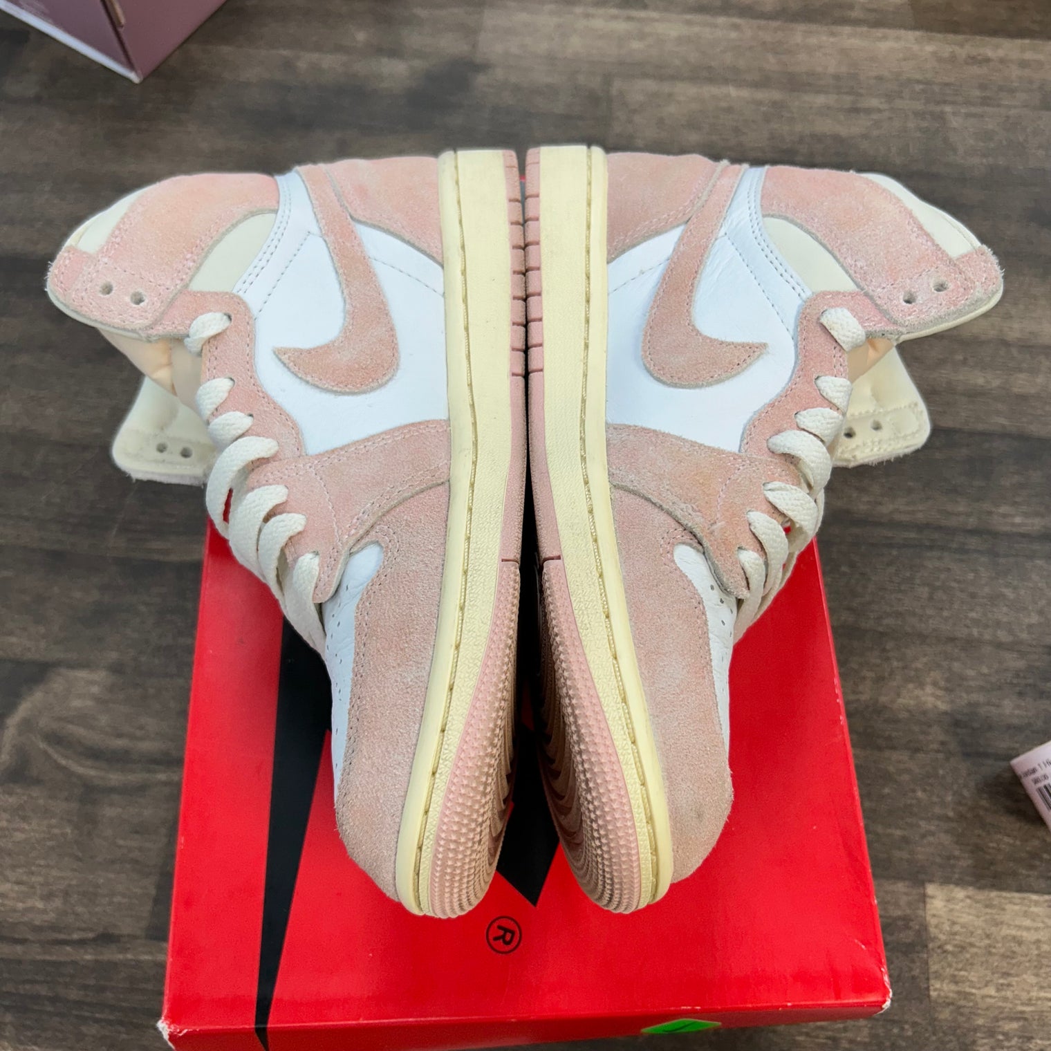 Washed Pink Jordan 1 High (W) (USED)