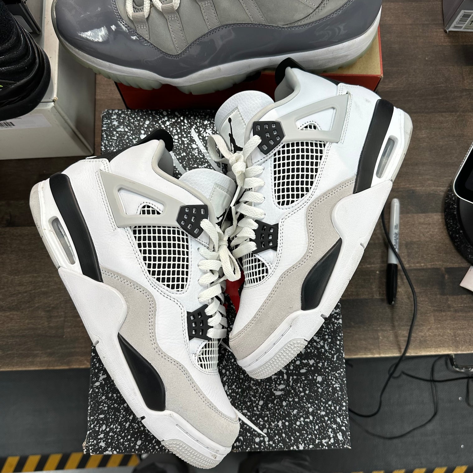 Military Black Jordan 4 Retro (USED)