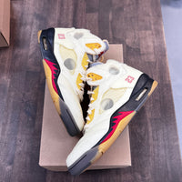 Off-white Jordan 5 Sail (USED,No Box)