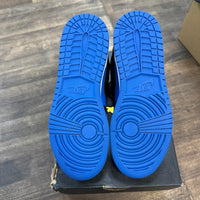 Black Royal Blue Jordan 1 Mid (GS) (Lightly Worn)