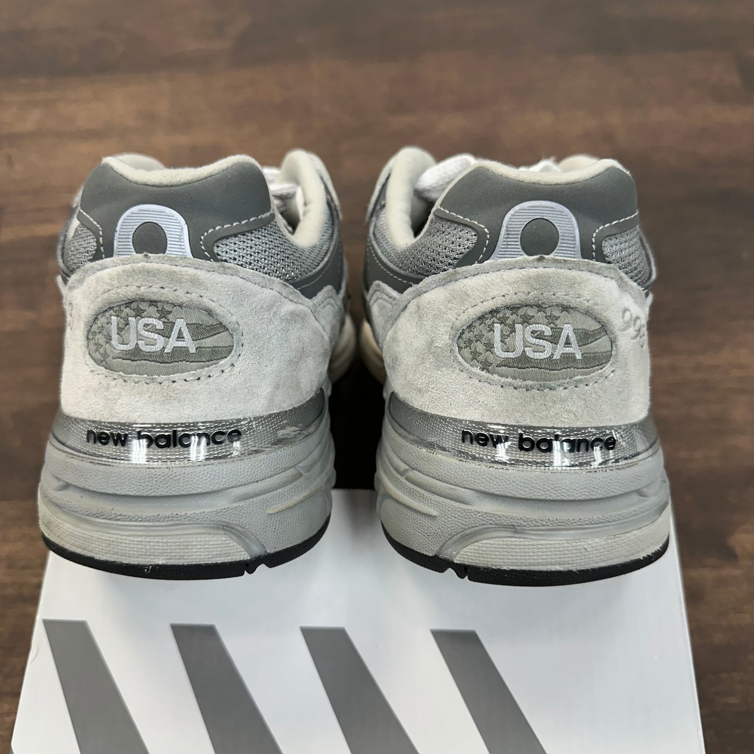 Grey New Balance 993 MiUSA (USED, Wide)