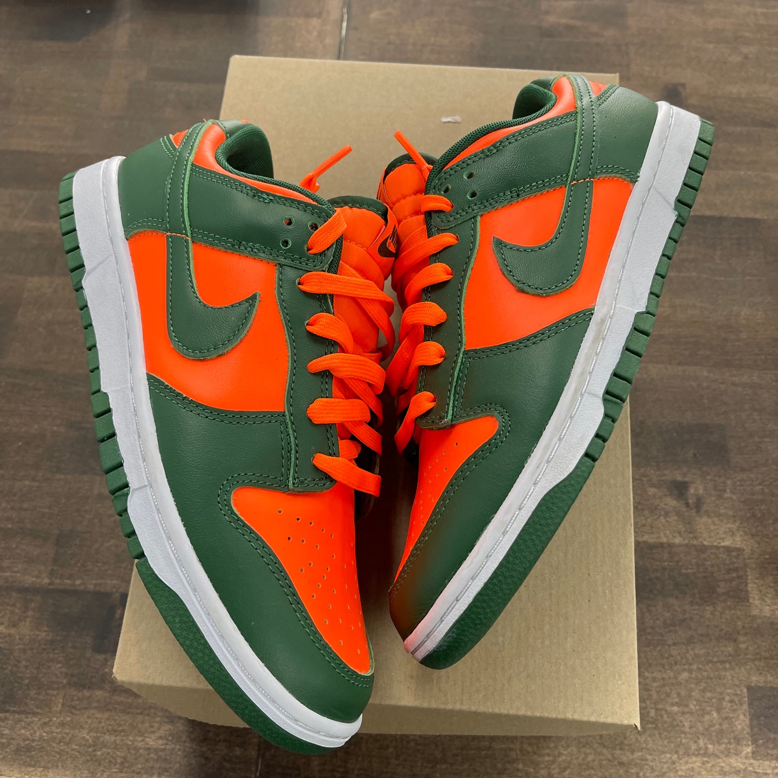 Miami Hurricane Dunk Low (USED, No Box)