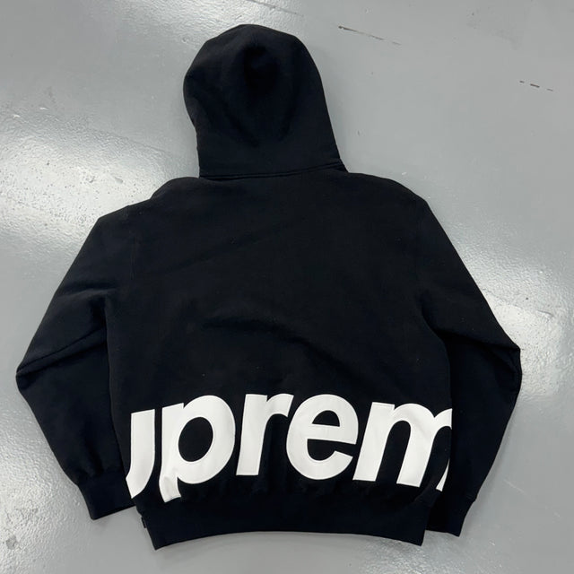 Supreme Big Logo Zip Up Hooded Sweatshirt (USED)