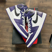 Court Purple White Jordan 1 High Retro (USED)
