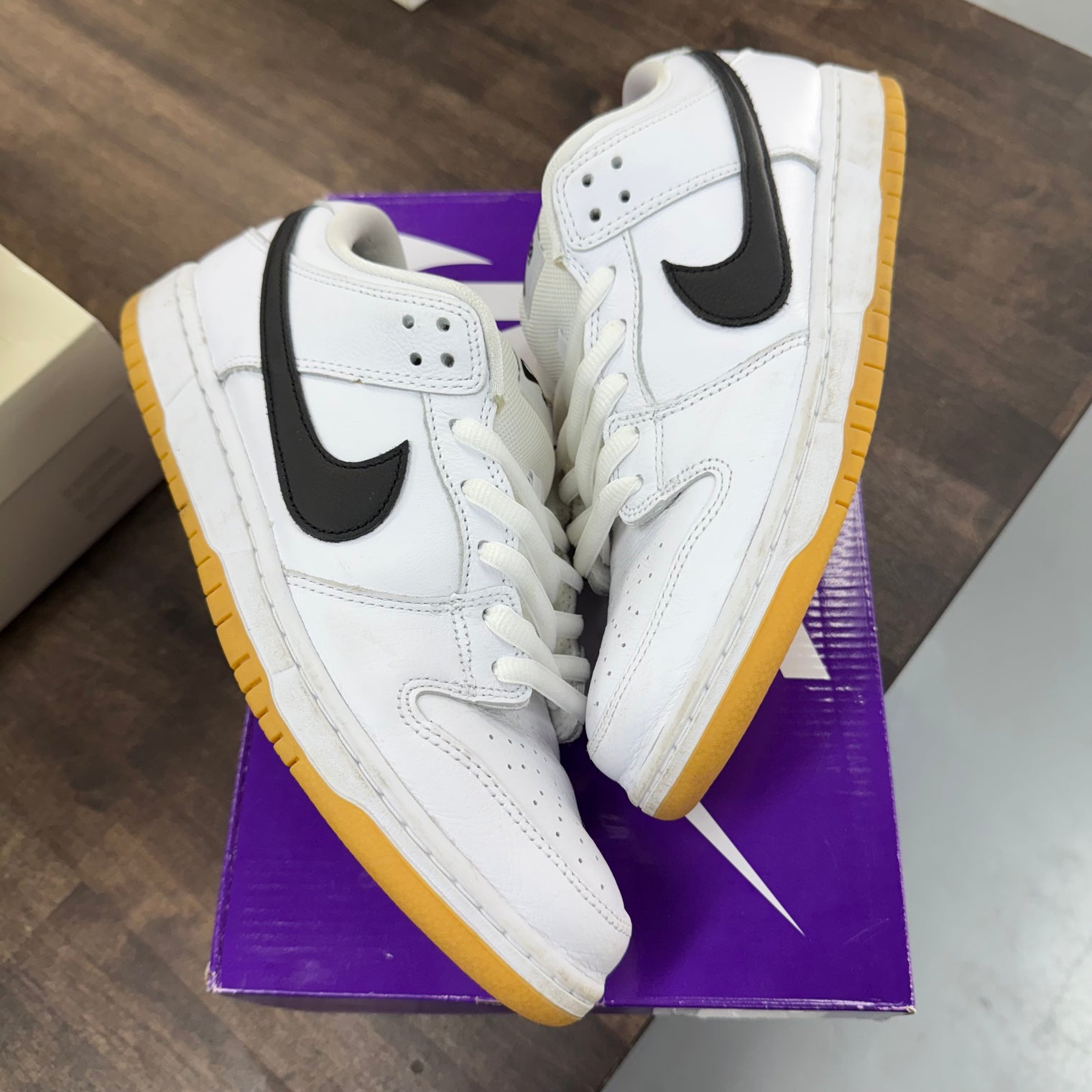 White Gum Nike SB Dunk Low (USED)