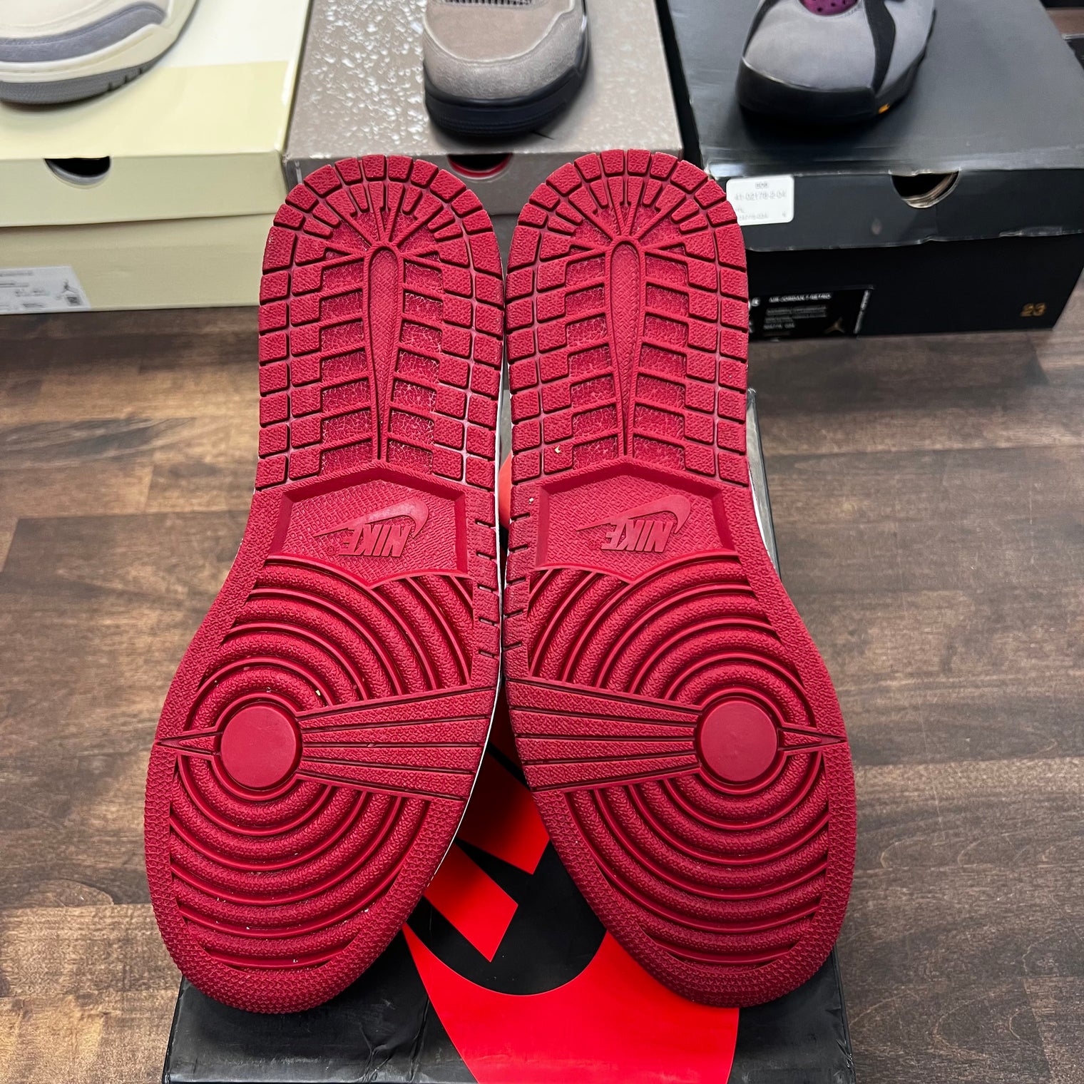 Red Metallic Jordan 1 High (USED)