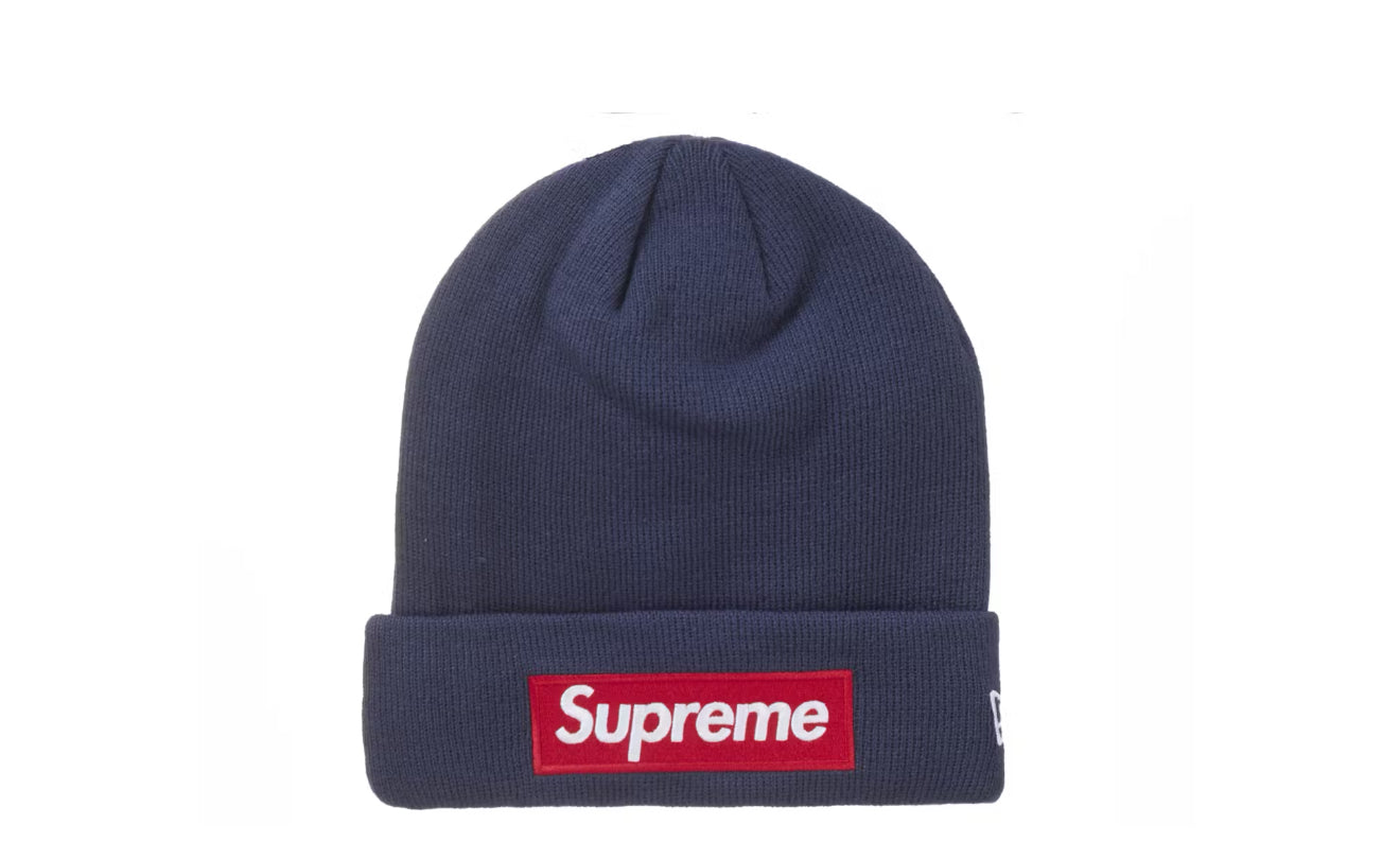 Supreme Box Logo Beanie Navy (FW24)