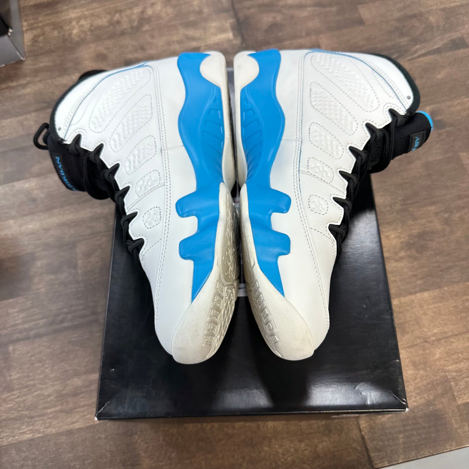 Powder Blue Jordan 9 (USED)