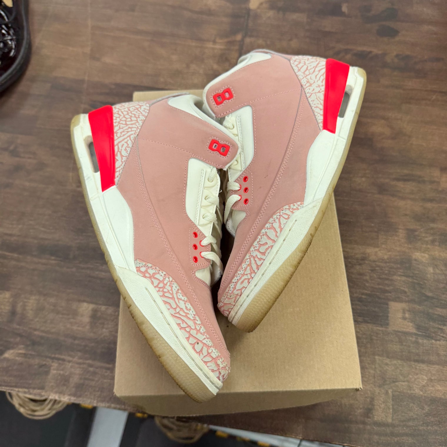 Rust Pink Jordan 3 Retro (Women’s) (USED, No Box)