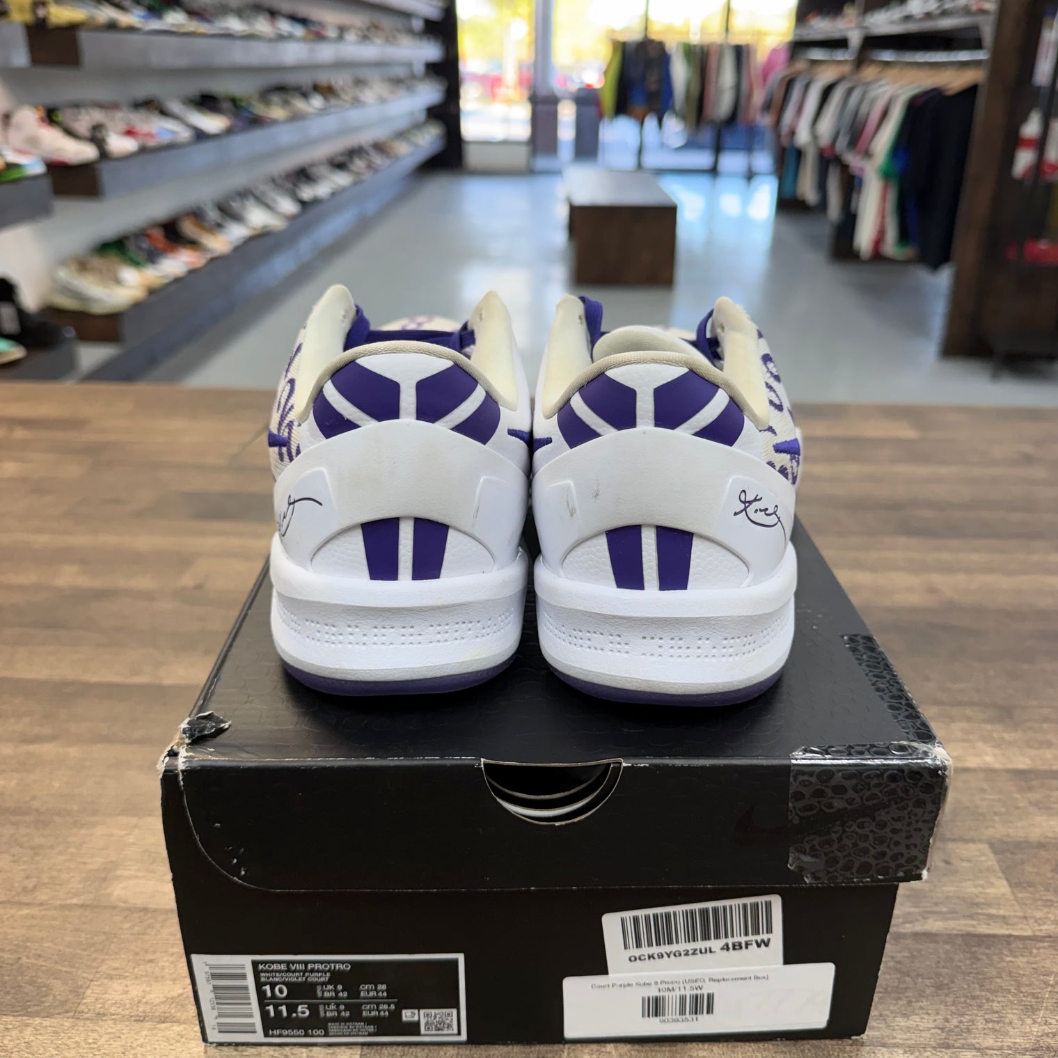 Court Purple Kobe 8 Protro (USED, Replacement Box)