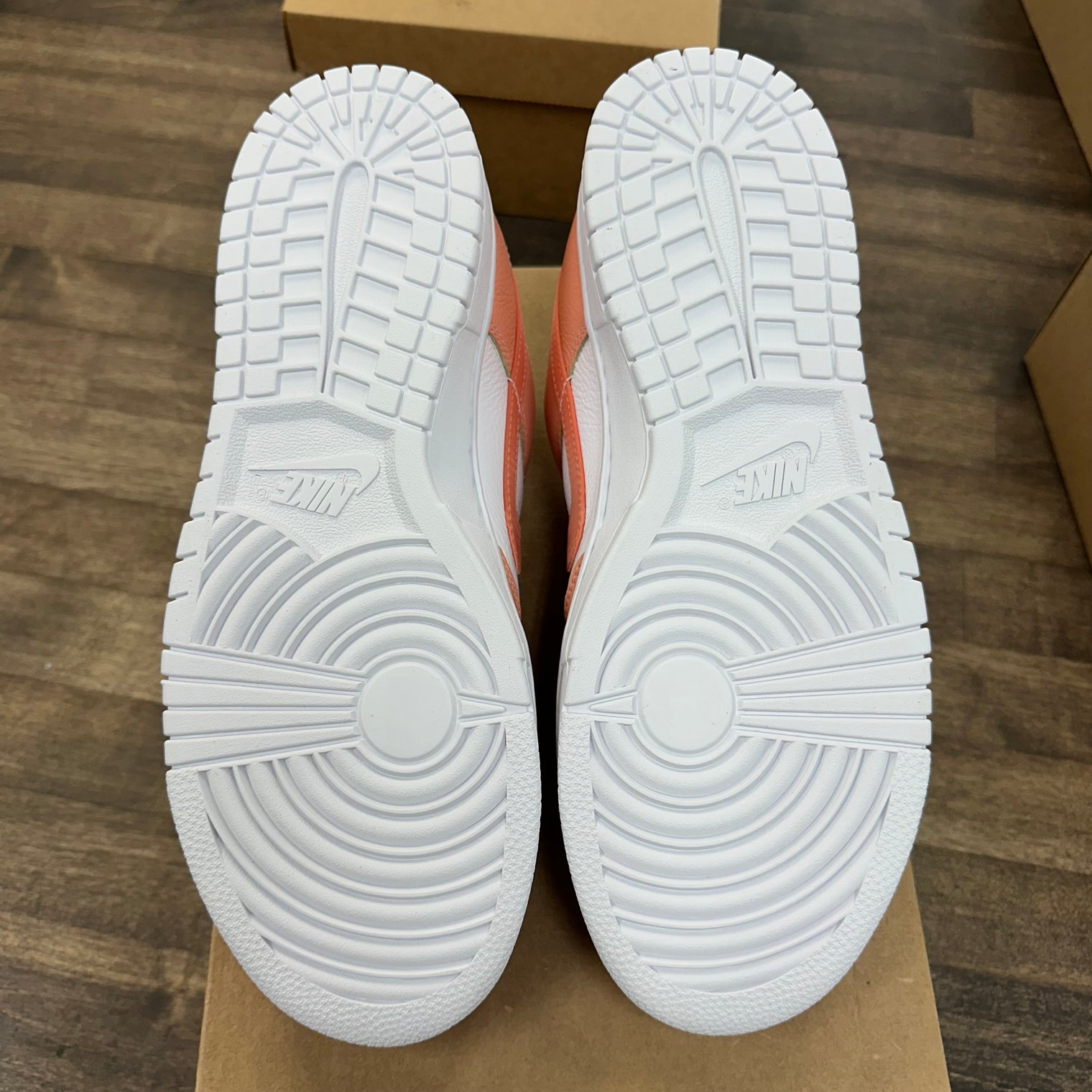 Peach White Nike ID Dunk Low (USED, No Box)