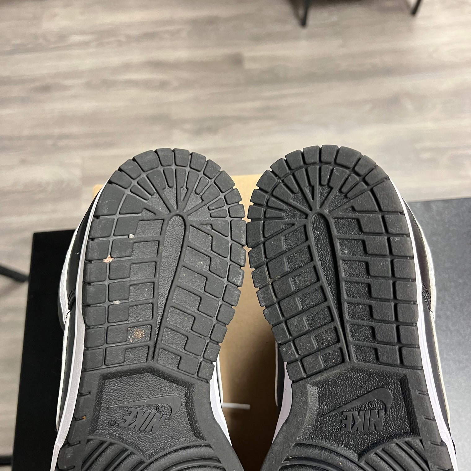 Nike Dunk Low Black White (Used;no box)