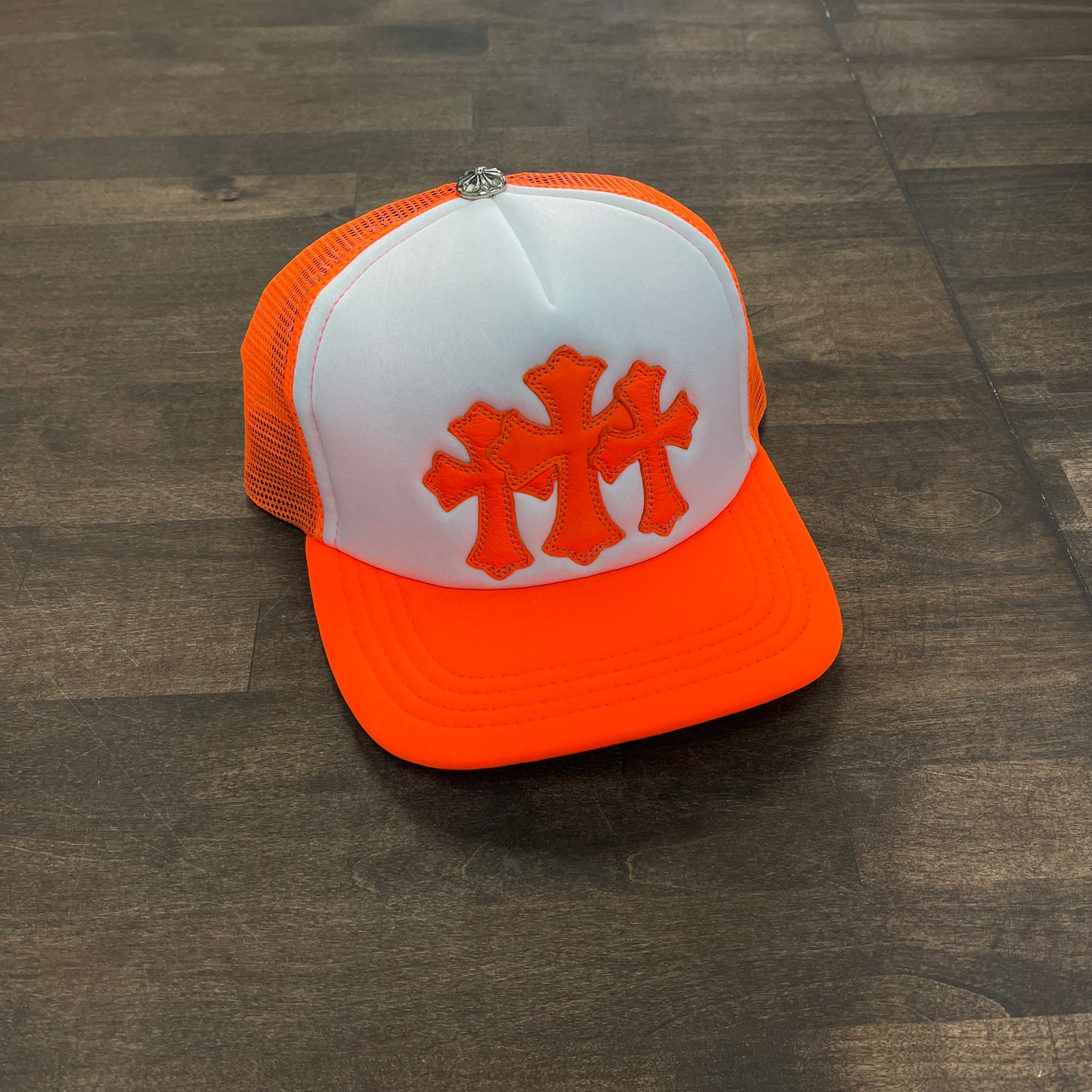 Chrome Hearts Orange Cemetery Trucker