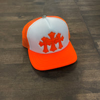 Chrome Hearts Orange Cemetery Trucker