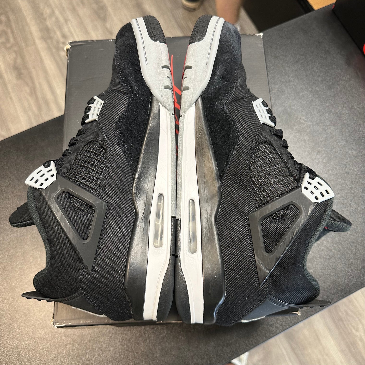 Black Canvas Jordan 4 (USED)