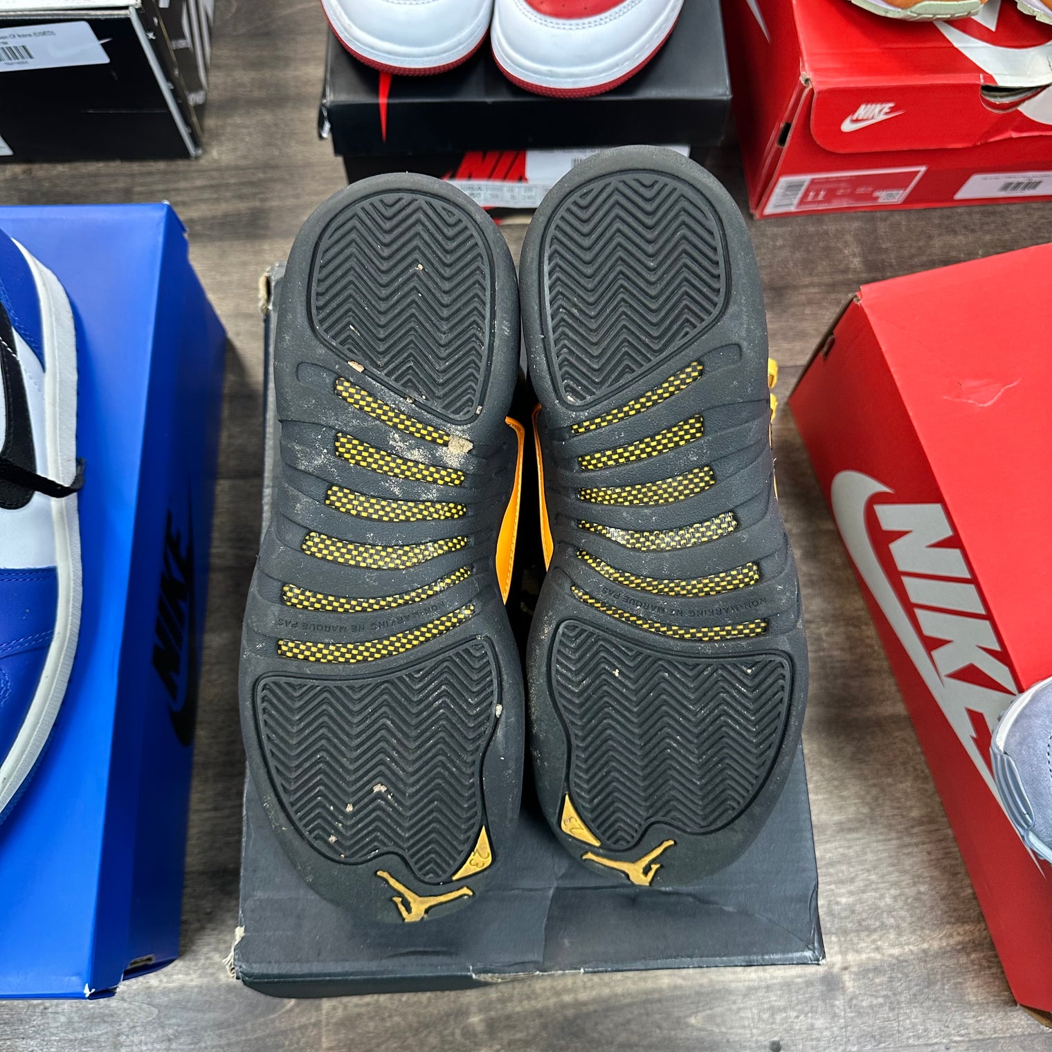 Jordan 12 Retro Black Taxi (GS) (USED, No Box)