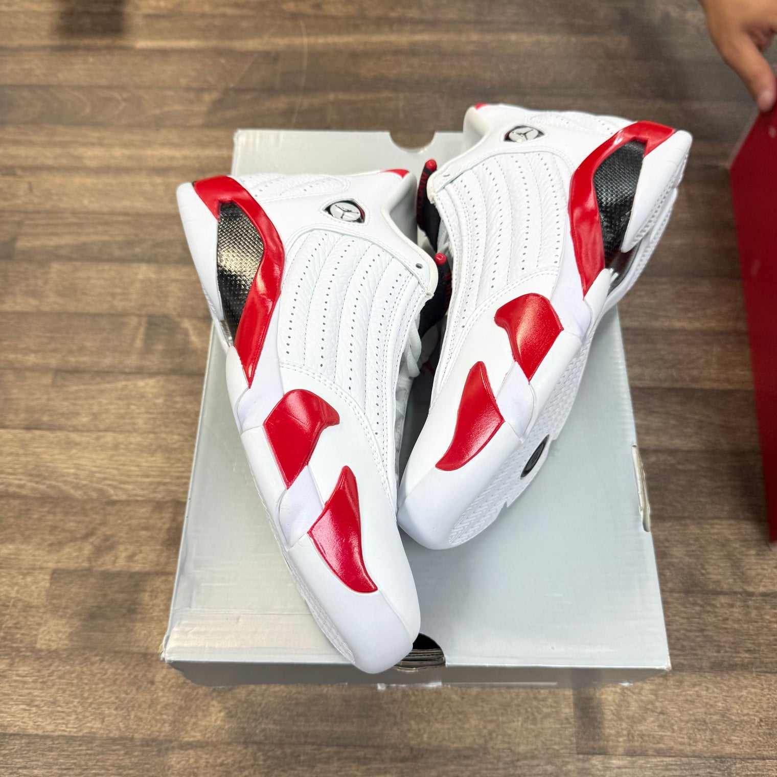 Rip Hamilton Candy Cane Jordan 14 Retro (Tried On)