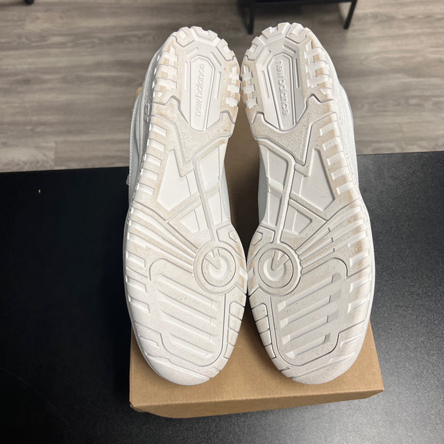 New Balance 550 Triple White (USED, no box)