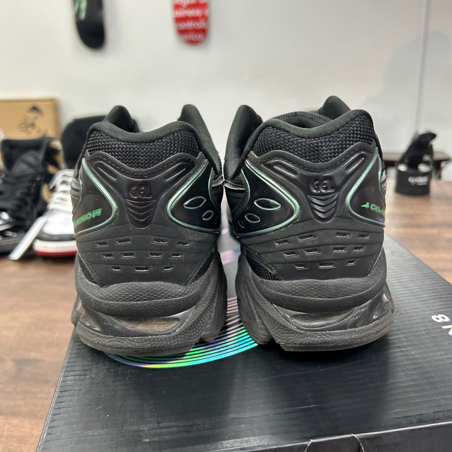 8ON8 Black Green ASICS Gel-Kayano 14 (USED)