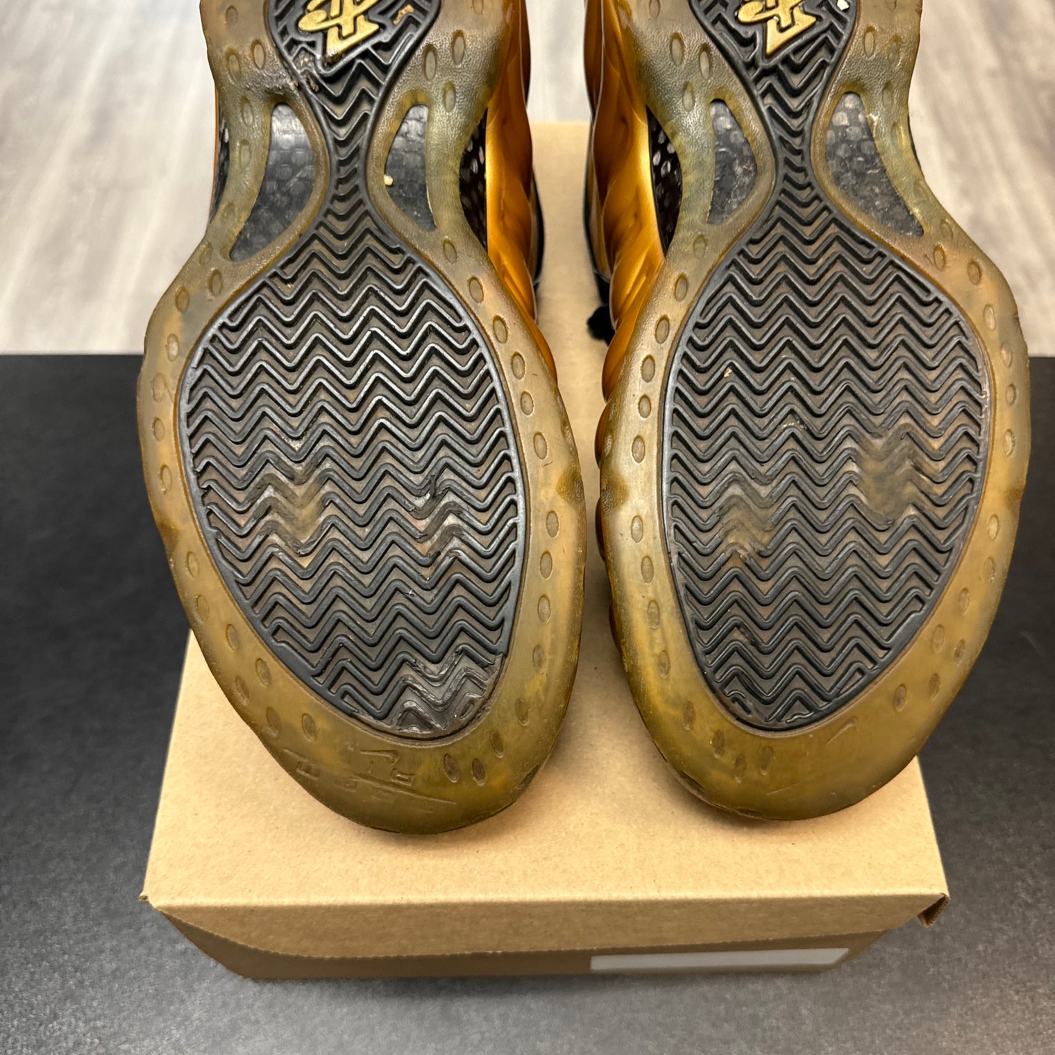 Nike Air Foamposite Metallic Gold (Used;no box)