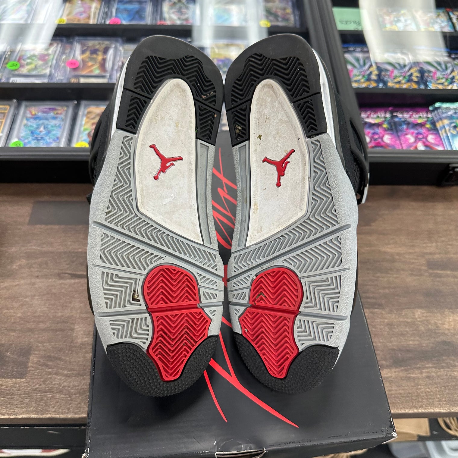 Black Canvas Jordan 4 (USED)