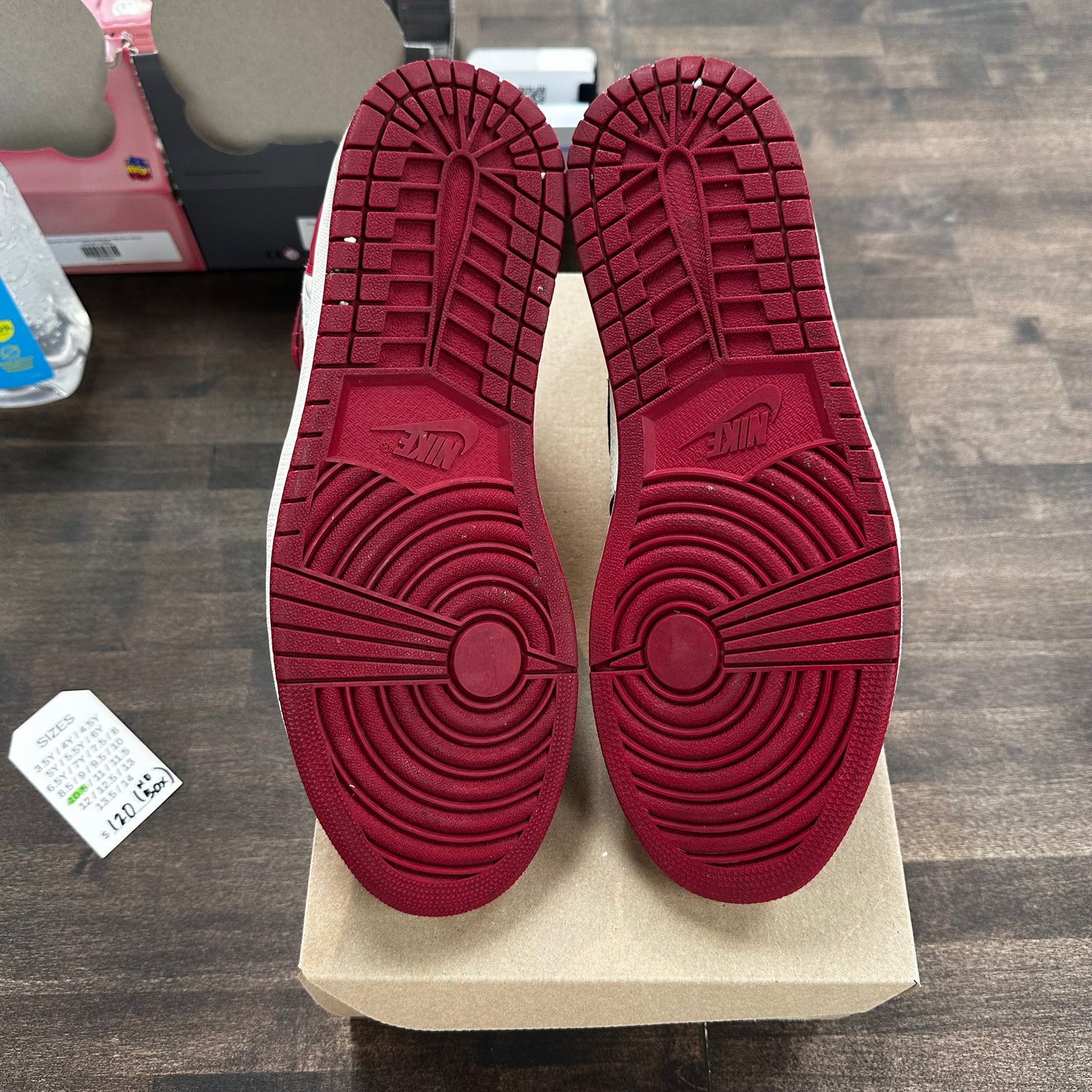 Bred Toe Jordan 1 High (USED,No Box,No Insole)