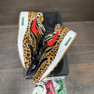 Nike Air Max 1 atmos Animal Pack 2.0 (All Black Box) (2018) Size 8.5 (Pre-Owned) - tag