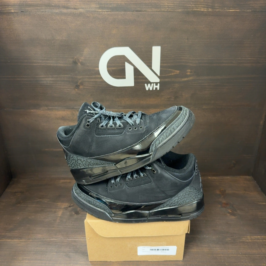 Jordan 3 Retro Black Cat (2025) Size 10.5 (Pre-Owned) - Image 1