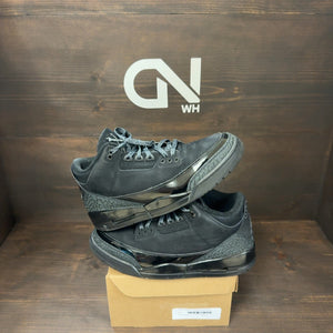 Jordan 3 Retro Black Cat (2025) Size 10.5 (Pre-Owned) - Image 1