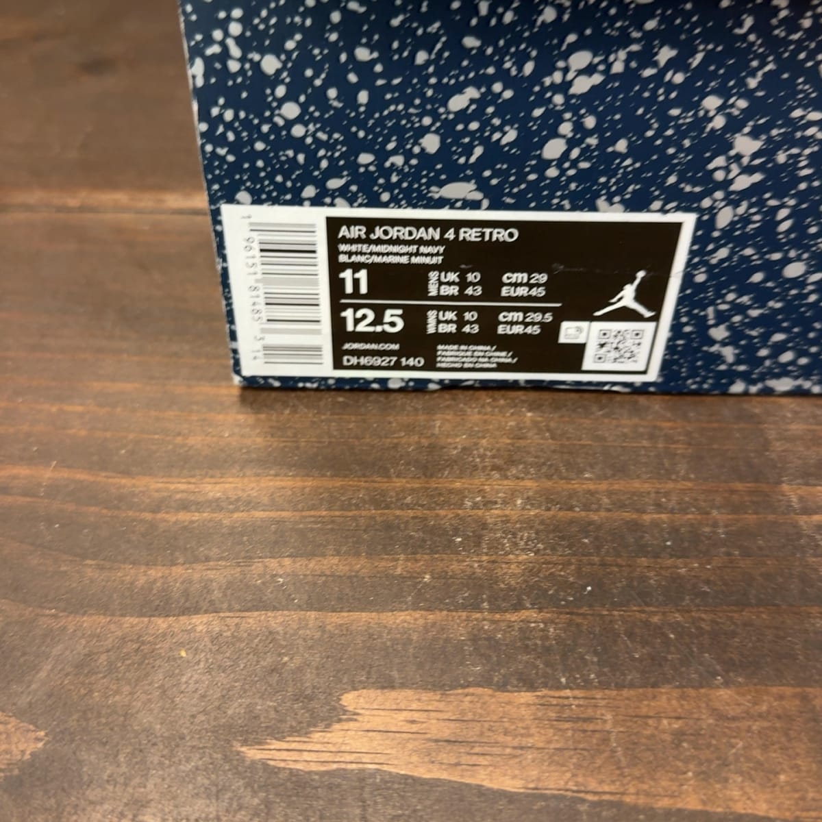 Jordan 4 Retro Midnight Navy Size 11 (Pre-Owned) - aux