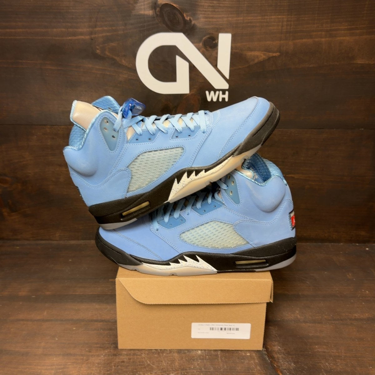Jordan 5 Retro UNC University Blue Size 12 - Image 1