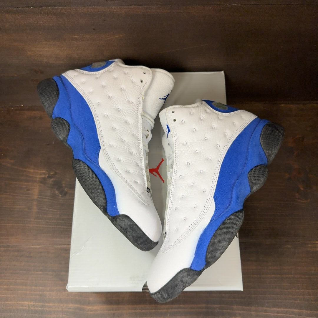 Jordan 13 Retro White Hyper Royal Black Size 8.5 (Pre-Owned)