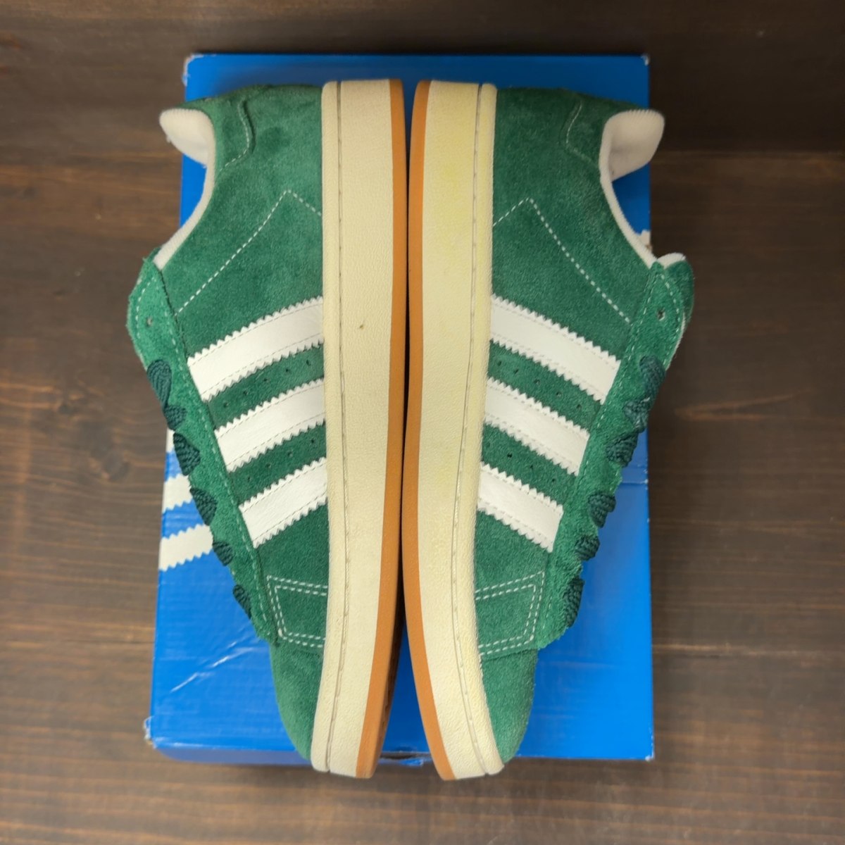 adidas Campus 00s Dark Green Cloud White Size 6.5 (Pre-Owned) - aux