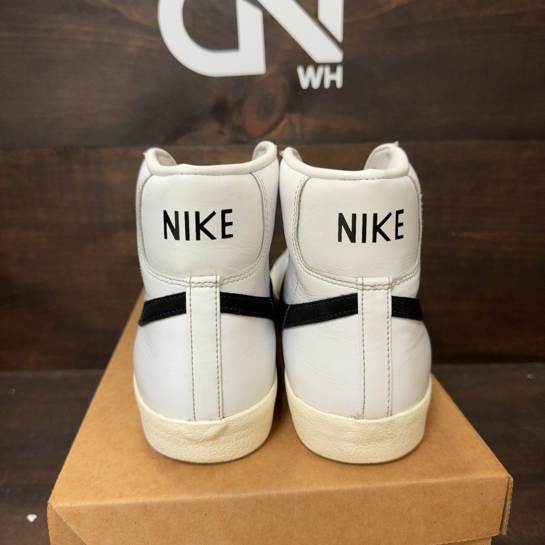 Nike Blazer Mid 77 Vintage White Black Size 13 (Pre-Owned) - Image 5