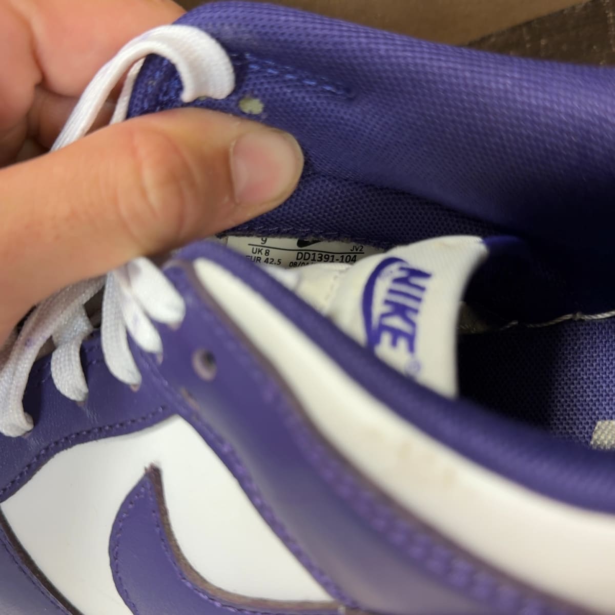 Nike Dunk Low Championship Court Purple Size 9 (Pre-Owned) - aux