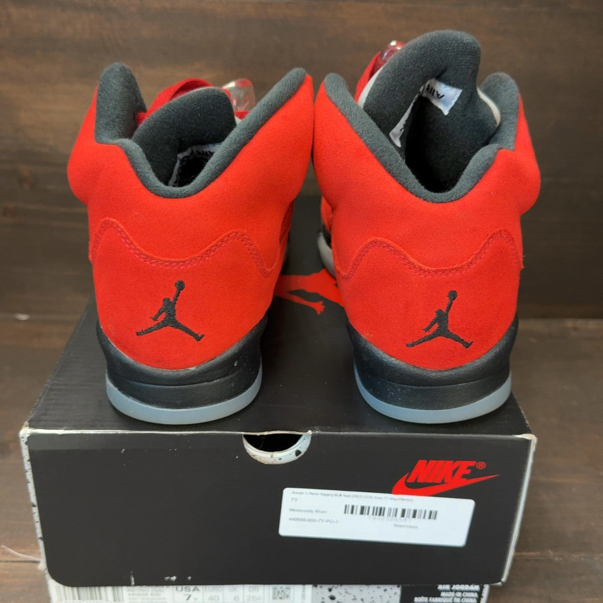 Jordan 5 Retro Raging Bull Red (2021) (GS) - Image 5