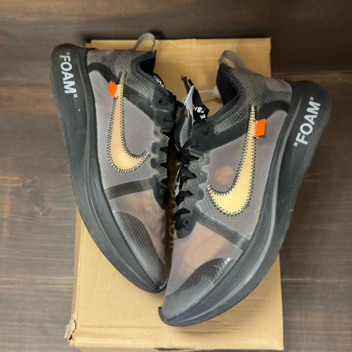 Nike Zoom Fly Off-White Black Silver - Image 2