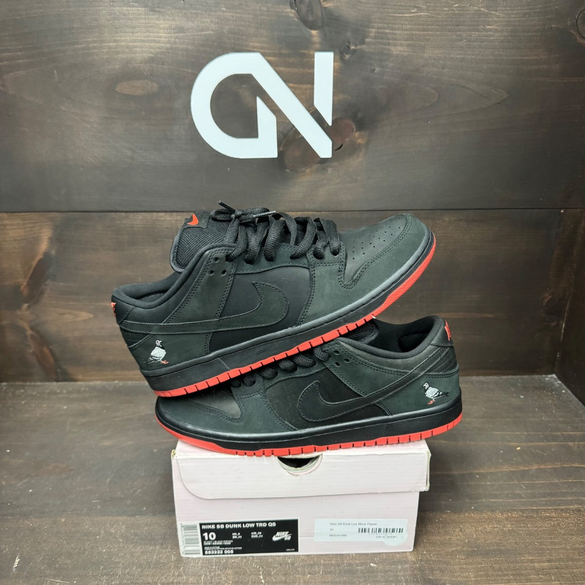 Nike SB Dunk Low Black Pigeon - Image 1
